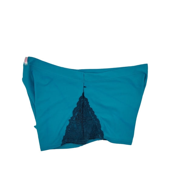 PINK Victoria's Secret Low Rise Lace Boyshort Women's Size Small Blue - Picture 8 of 11